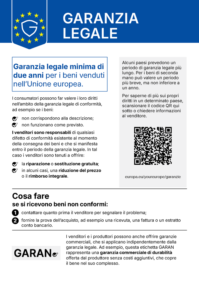 Garanzia legale e commerce